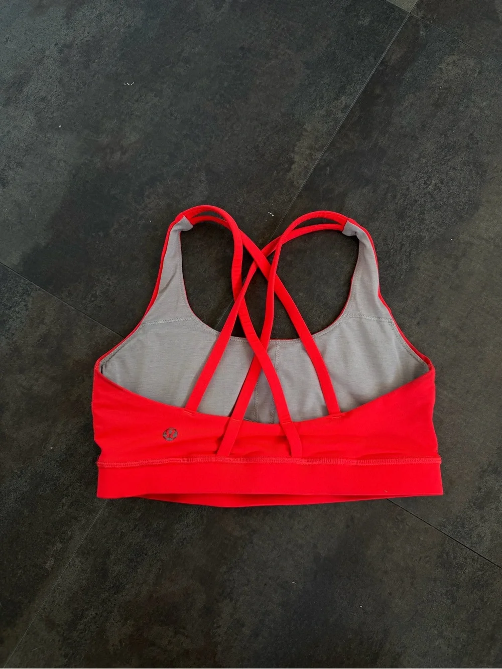 lululemon athletica Red Cross-Back Sports Bra